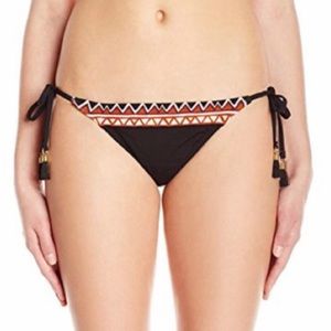 New La Blanca Side Tie Tribal Bikini Bottom 10